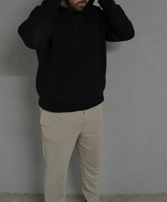 aryaknit Hoodie Svört